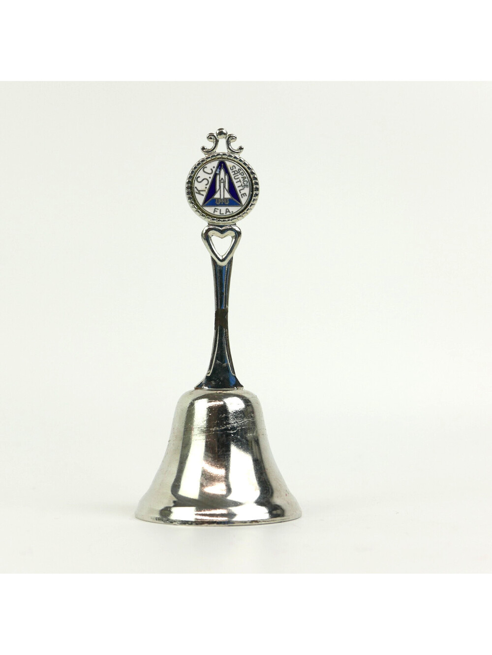 Vintage NASA Kennedy Space Center Souvenir Metal Bell Space Shuttle Made in USA
